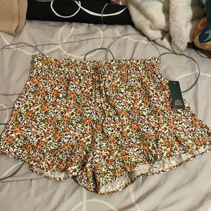 Wild fable summer shorts with a flora pattern.